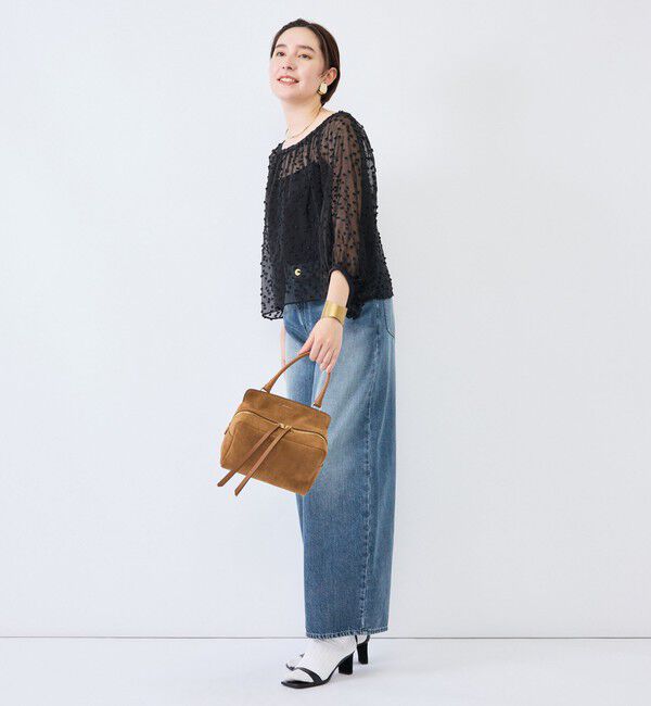 Rie Miller「《4サイズ展開》【RM denim】ルーズワイドデニム」|デニム|
