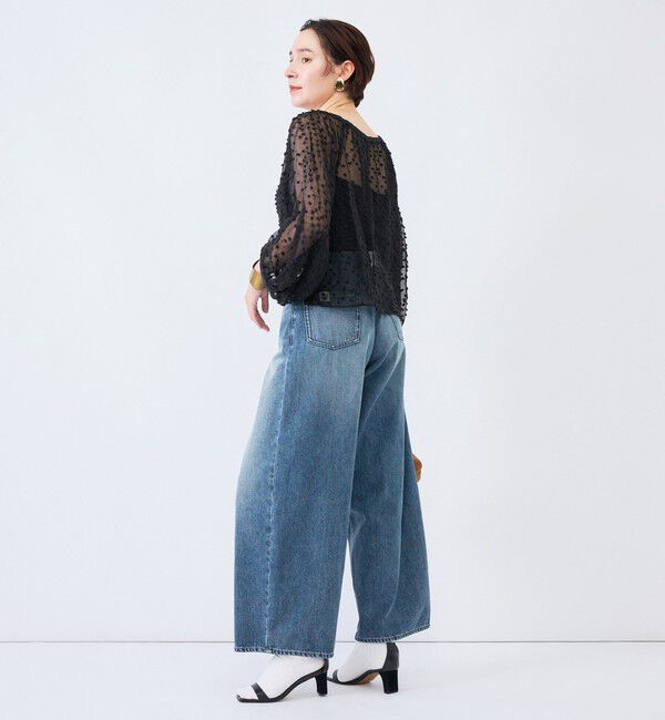 Rie Miller「《4サイズ展開》【RM denim】ルーズワイドデニム」|デニム|