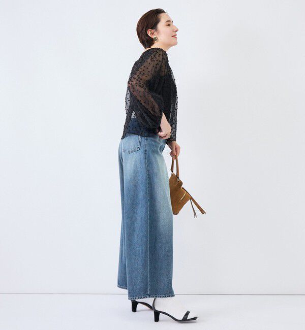 Rie Miller「《4サイズ展開》【RM denim】ルーズワイドデニム」|デニム|