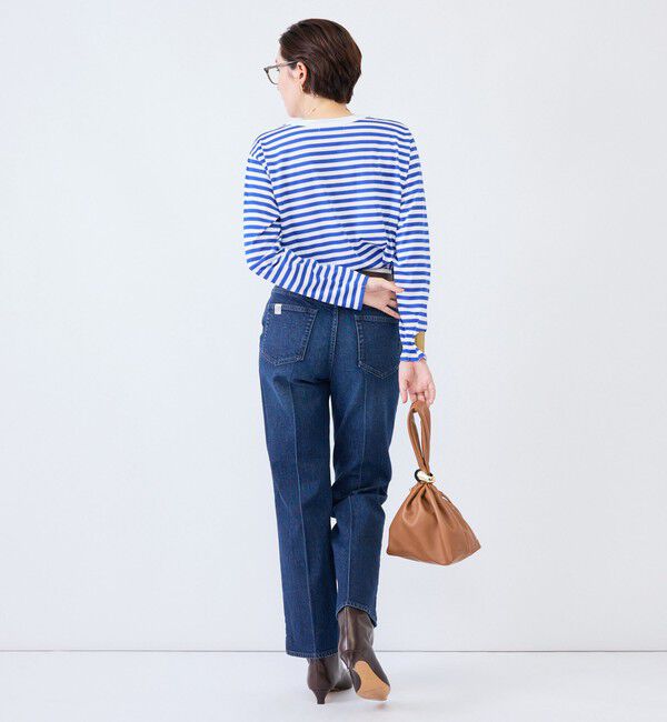 Rie Miller「《5サイズ展開》【RM denim】センタープレス裾デザインデニム」|デニム|