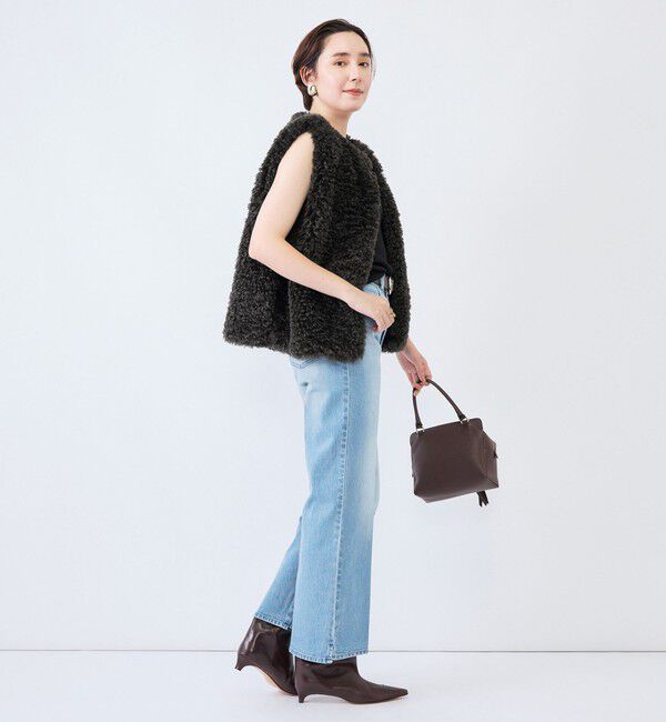 Rie Miller「《5サイズ展開》【RM denim】センタープレス裾デザインデニム」|デニム|