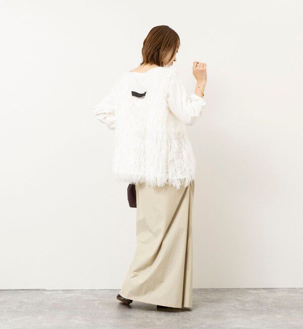 NOLLEY'S「【WEB限定】ウォッシャブルシアーフェザータンク」|シャツ・ブラウス|