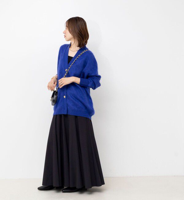 Laraaji「カシミヤファー加工Vネックカーディガン」|カーディガン|
