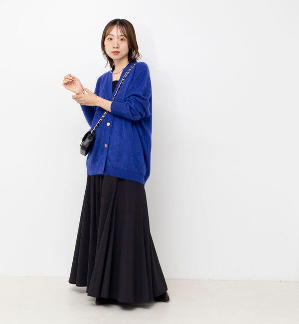 Laraaji「カシミヤファー加工Vネックカーディガン」|カーディガン|