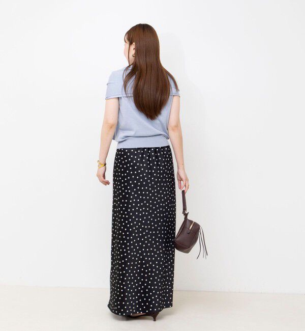 NOLLEY'S sophi「ウォッシャブルドットサテンナロースカート」|スカート|