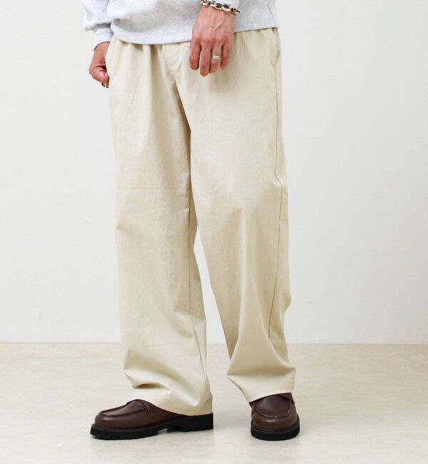 GLOSTER「【人気シリーズ/UNISEX/5色展開】GOODNESS イージーパンツ 無地/迷彩」|チノ|