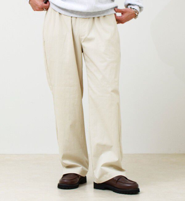 GLOSTER「【人気シリーズ/UNISEX/5色展開】GOODNESS イージーパンツ 無地/迷彩」|チノ|