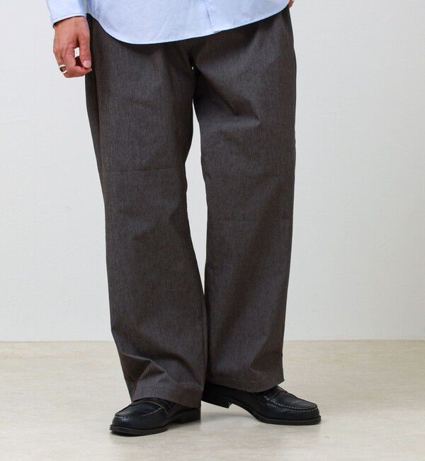 GLOSTER「【人気シリーズ/UNISEX/5色展開】GOODNESS イージーパンツ 無地/迷彩」|チノ|チャコールグレー