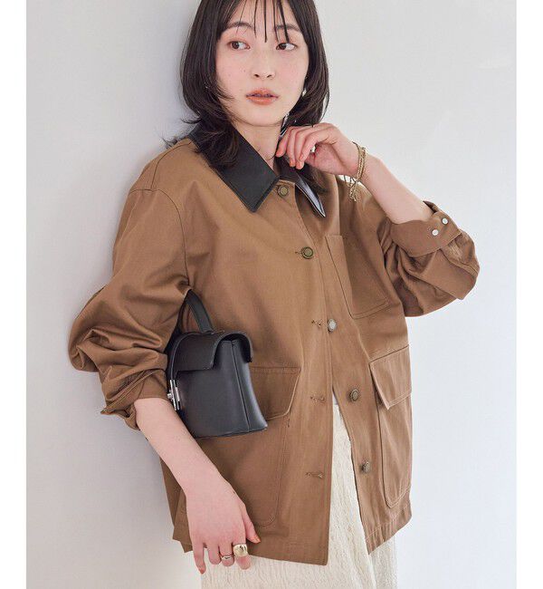 VIS「バイカラー衿カバーオール」|その他|