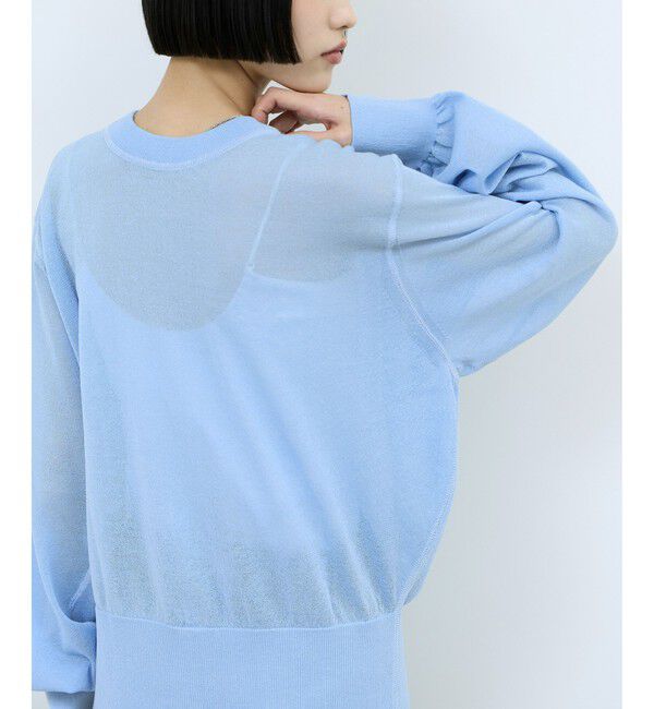 ADAM ET ROPE'「【WEB限定】シアークルーネックカーディガン」|カーディガン|