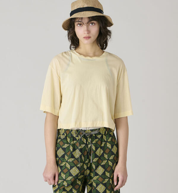 UNFIL「UNFIL | コットンジャージー シアー半袖Tシャツ WOMEN」|Tシャツ・カットソー|