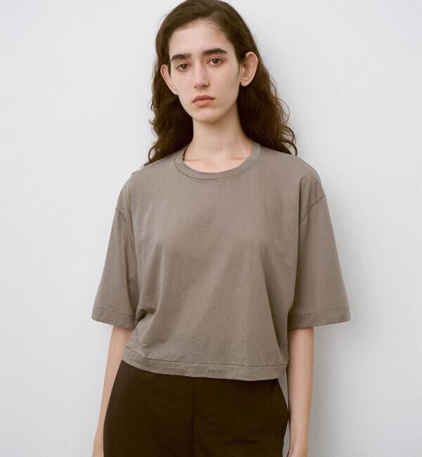 UNFIL「UNFIL | コットンジャージー シアー半袖Tシャツ WOMEN」|Tシャツ・カットソー|