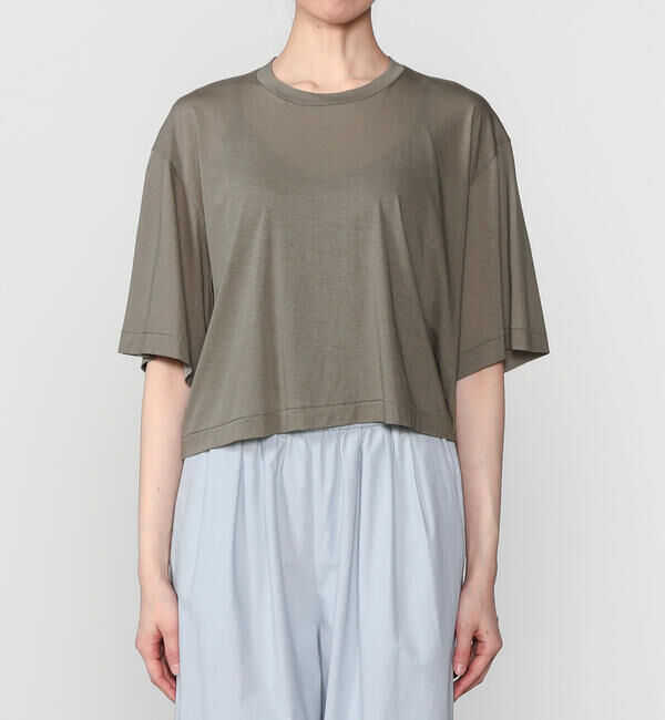 UNFIL「UNFIL | コットンジャージー シアー半袖Tシャツ WOMEN」|Tシャツ・カットソー|