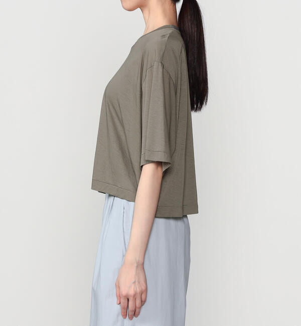 UNFIL「UNFIL | コットンジャージー シアー半袖Tシャツ WOMEN」|Tシャツ・カットソー|