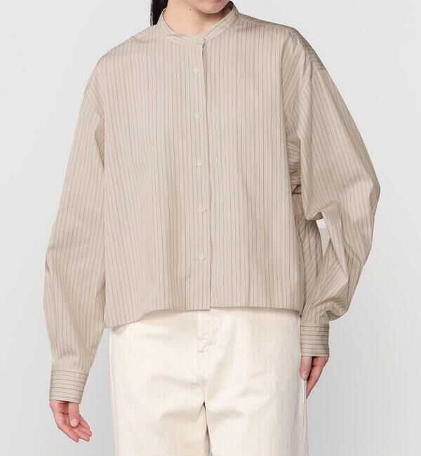  「nicholson & nicholson | 〈別注〉 コットン バックギャザーブラウス WOMEN」|シャツ・ブラウス|BEIGE系1