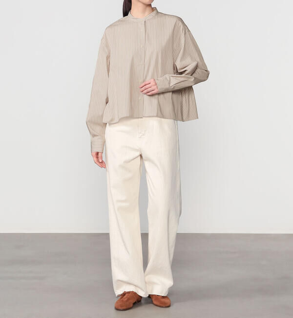  「nicholson & nicholson | 〈別注〉 コットン バックギャザーブラウス WOMEN」|シャツ・ブラウス|