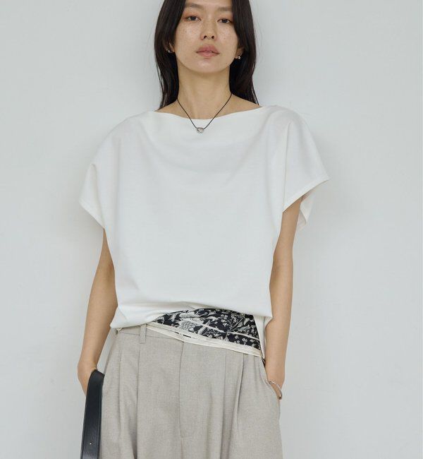  「【こなれ見えを叶える】【セットアップ対応】ジャージーボートカットソー」|Tシャツ・カットソー|