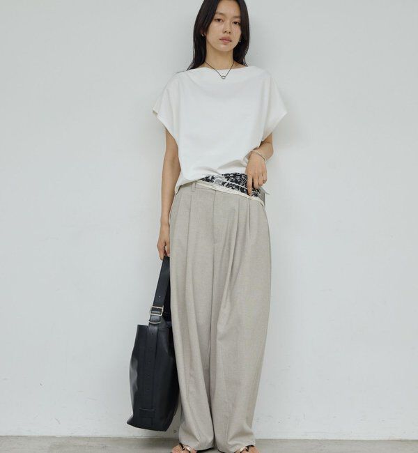  「【こなれ見えを叶える】【セットアップ対応】ジャージーボートカットソー」|Tシャツ・カットソー|