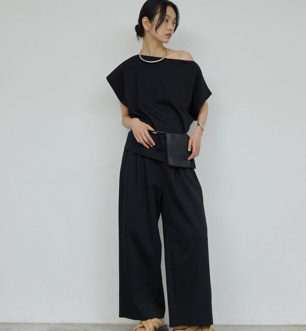  「【こなれ見えを叶える】【セットアップ対応】ジャージーボートカットソー」|Tシャツ・カットソー|