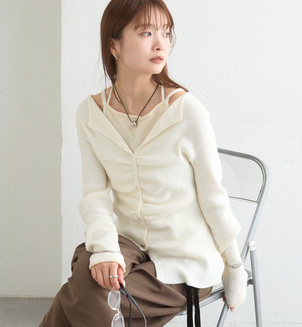  「配色レイヤードプルオーバー」|Tシャツ・カットソー|