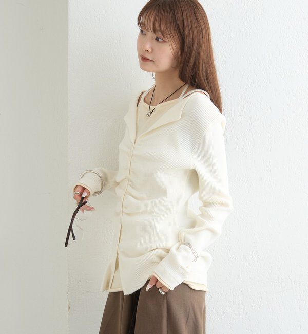  「配色レイヤードプルオーバー」|Tシャツ・カットソー|