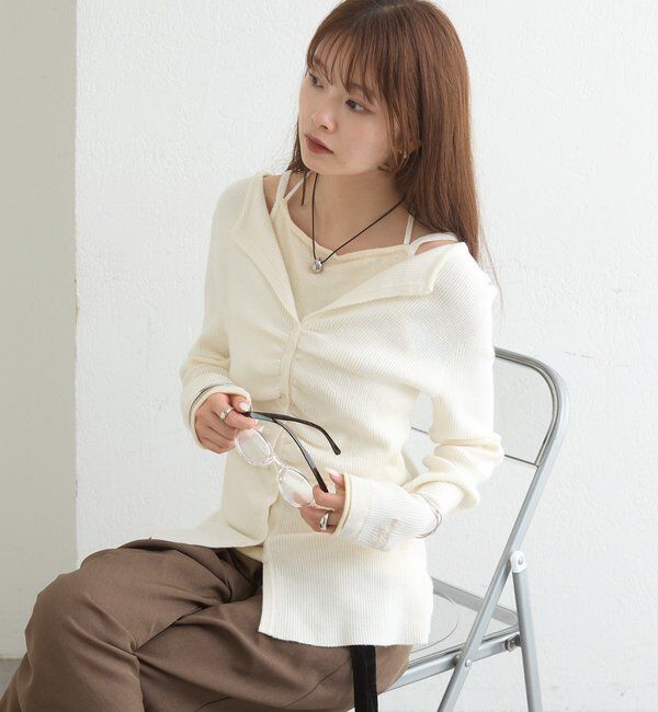  「配色レイヤードプルオーバー」|Tシャツ・カットソー|
