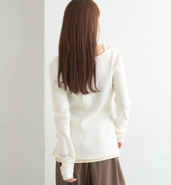  「配色レイヤードプルオーバー」|Tシャツ・カットソー|