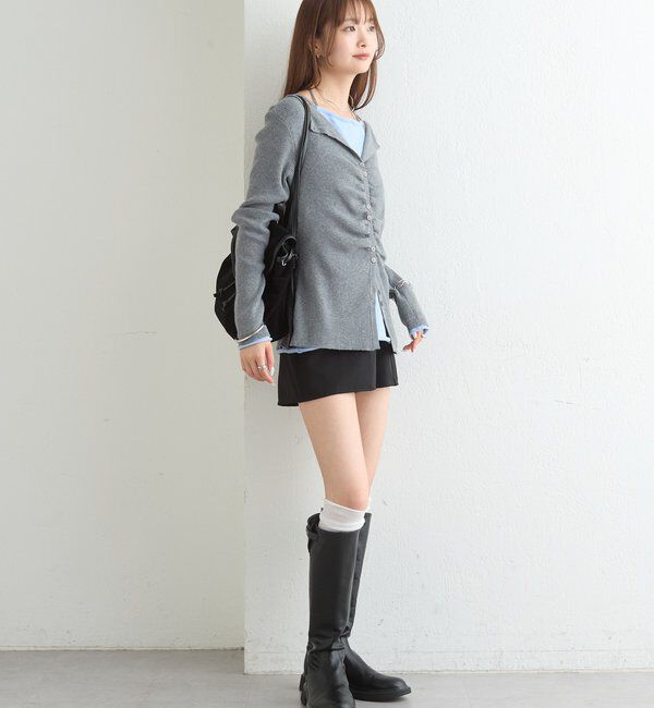  「配色レイヤードプルオーバー」|Tシャツ・カットソー|