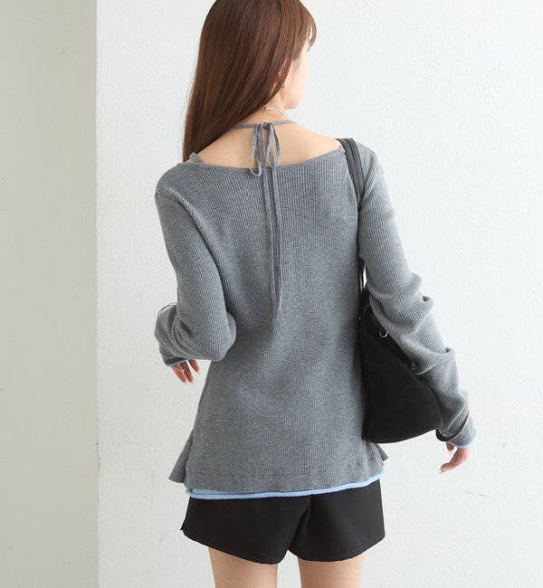  「配色レイヤードプルオーバー」|Tシャツ・カットソー|