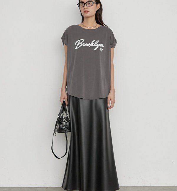  「《1枚で品よく決まる》ロゴフレンチT」|Tシャツ・カットソー|