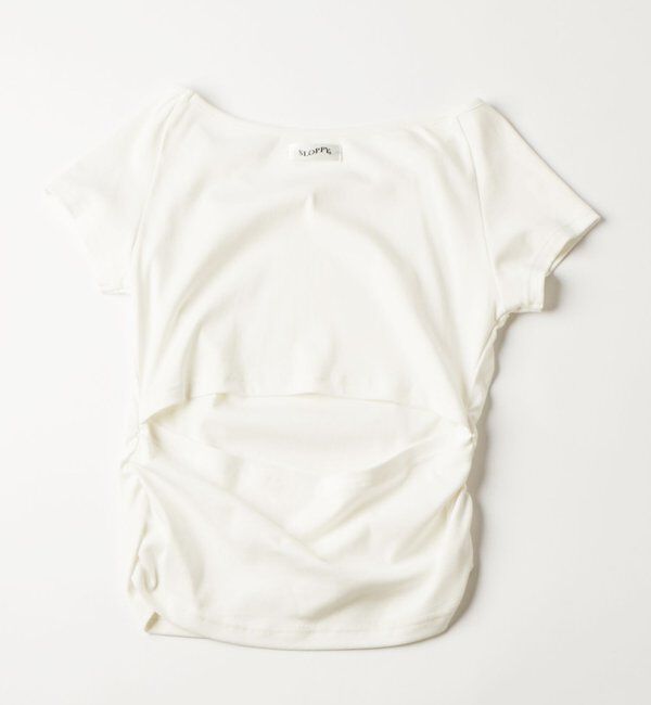  「【SLOPPY 】バックオープンギャザーTEE」|Tシャツ・カットソー|