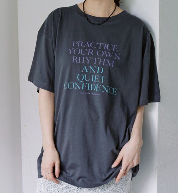  「PRACTICEロゴBIGTee」|Tシャツ・カットソー|チャコールグレー
