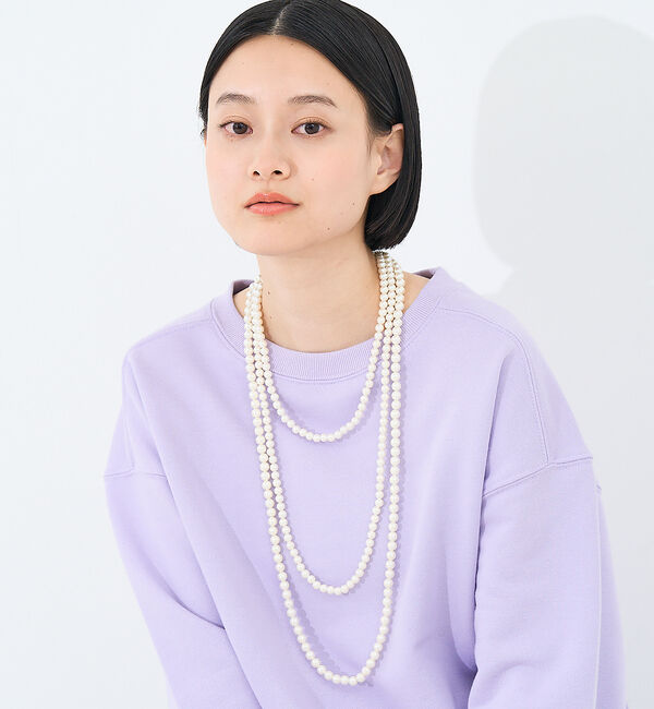 collex「【dignif】【金属アレルギー対応】3WAY2連パールネックレス」|ネックレス|
