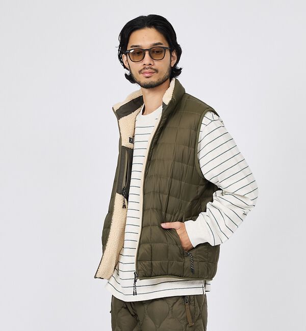 ABAHOUSE「【TAION / タイオン】マウンテン リバーシブル ダウン&times;ボア ハイネック」|ダウン|