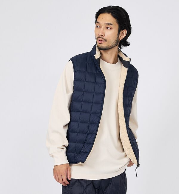 ABAHOUSE「【TAION / タイオン】マウンテン リバーシブル ダウン&times;ボア ハイネック」|ダウン|