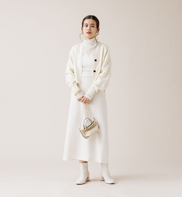 Rouge vif「【XSサイズ展開】 デザインベルトトラペーズスカート」|スカート|