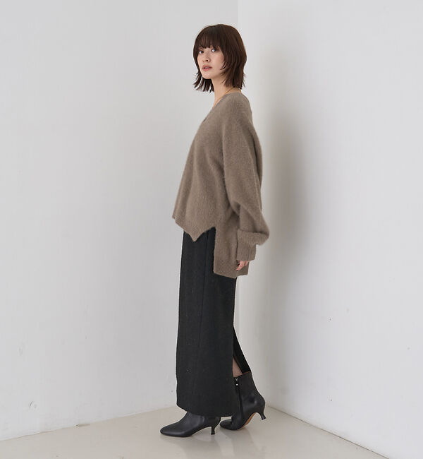 Rouge vif「【セットアップ対応】ポリウーリングカルセタイトスカート」|スカート|