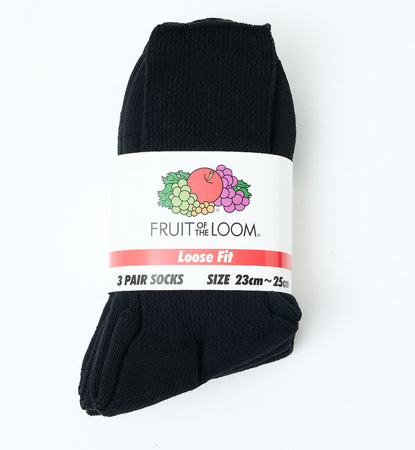 Rouge vif「【FRUIT OF THE LOOM/フルーツ・オブ・ザ・ルーム】【3足セット】」|ソックス|