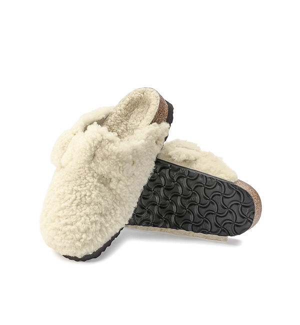 AU BANNISTER「●BIRKENSTOCK BOSTON TEDDY　ファーサンダル」|サンダル|アイボリー