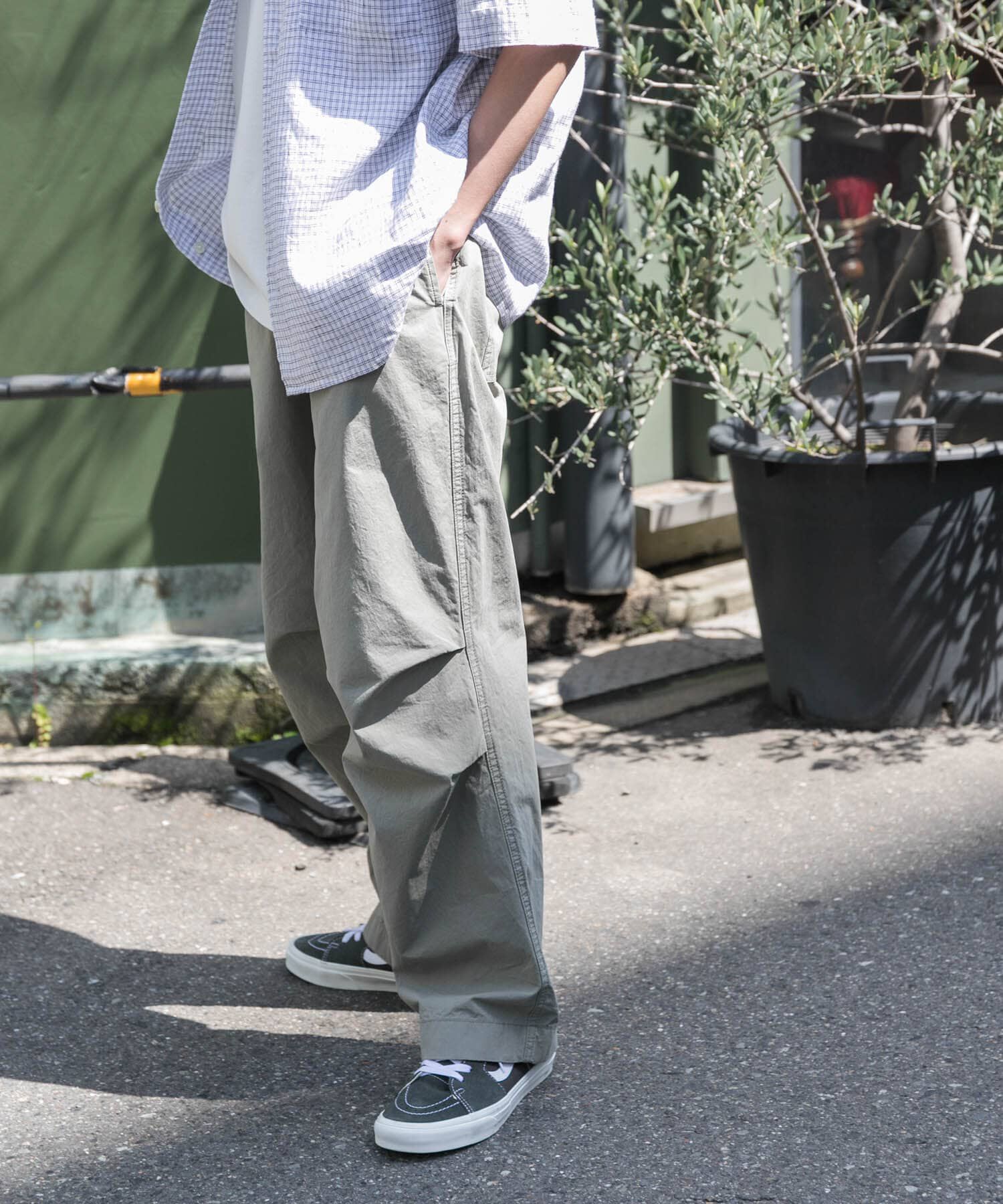 URBAN RESEARCH DOORS「FORK&SPOON　コットンタイプライターニータックパンツ」|その他|