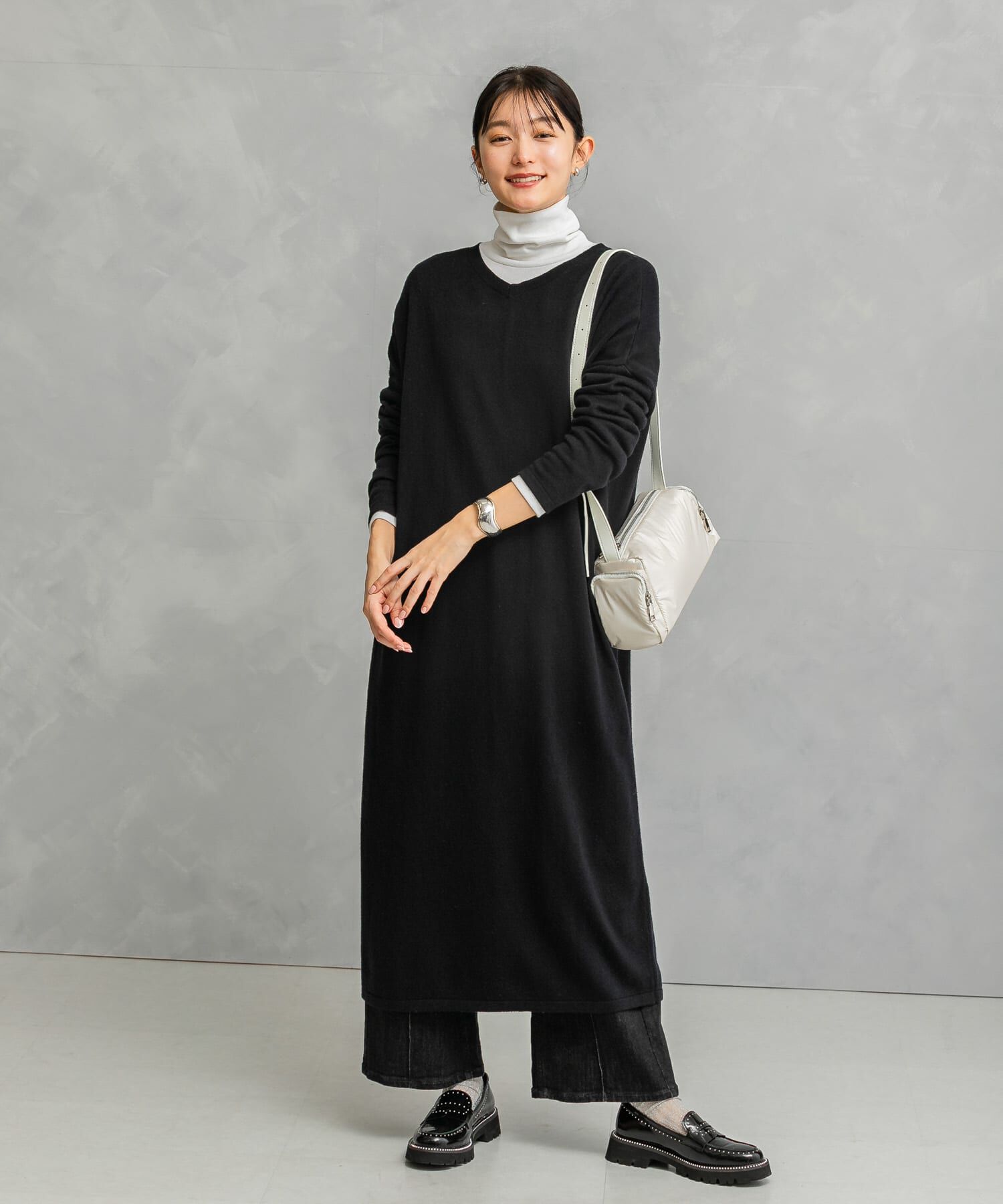 URBAN RESEARCH ROSSO「カシミヤ混2WAYニットワンピース」|ワンピース|