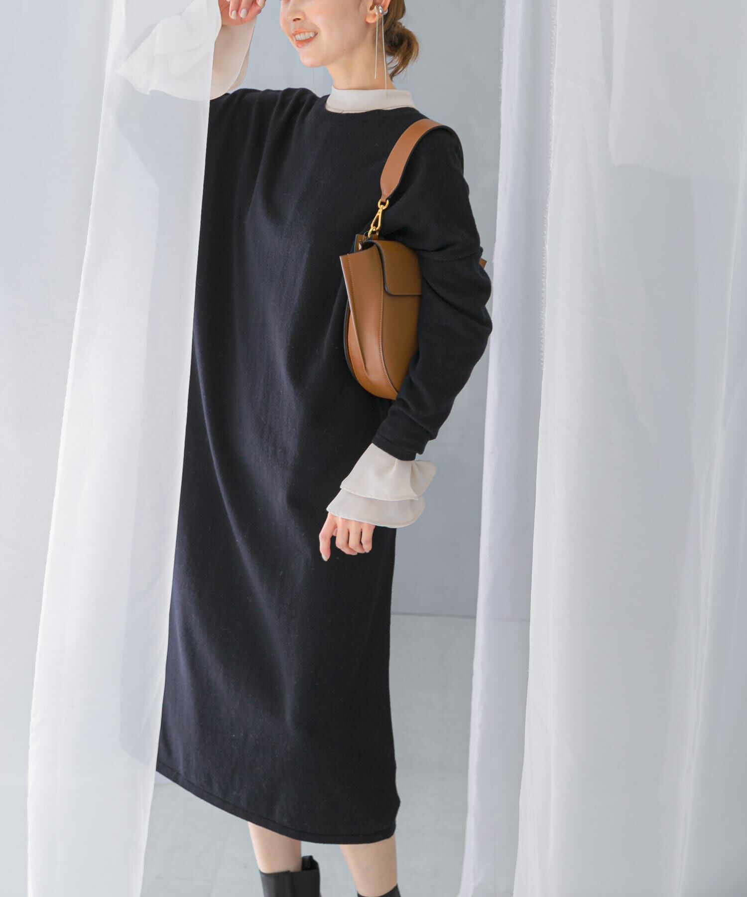 URBAN RESEARCH ROSSO「カシミヤ混2WAYニットワンピース」|ワンピース|