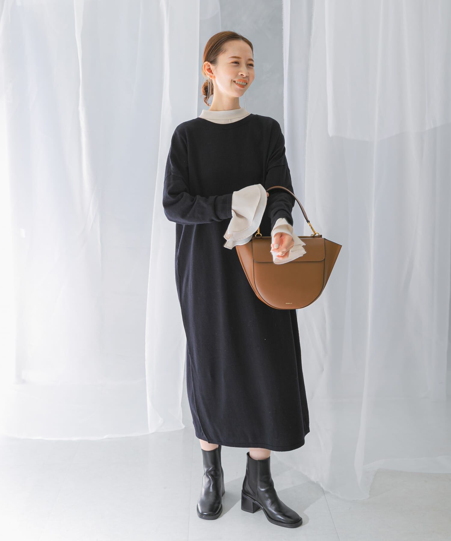 URBAN RESEARCH ROSSO「カシミヤ混2WAYニットワンピース」|ワンピース|