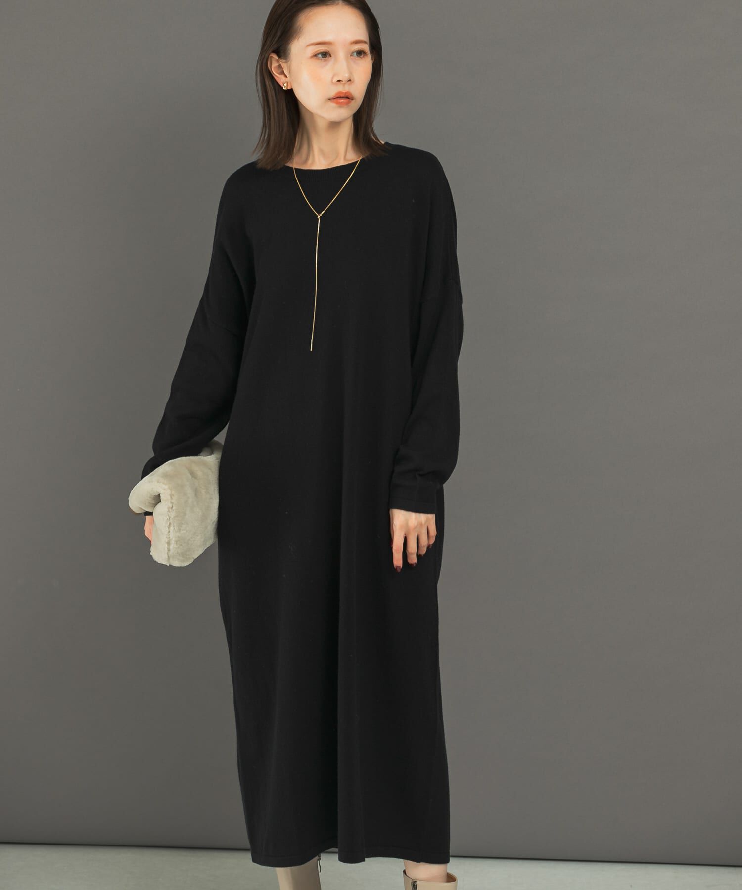URBAN RESEARCH ROSSO「カシミヤ混2WAYニットワンピース」|ワンピース|