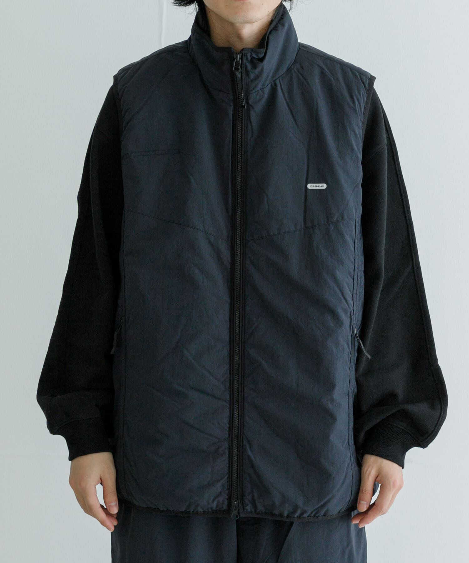 URBAN RESEARCH「FARAH　Nylon Zip Up Vest」|ダウンベスト・ベスト|