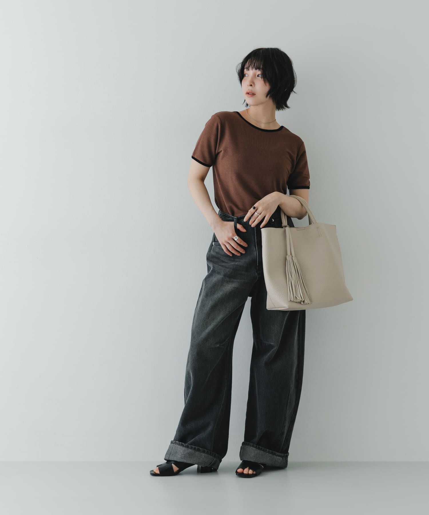 RODE SKO「『Mサイズ』タッセル軽量2WAYシンプルトートバッグ」|トートバッグ|