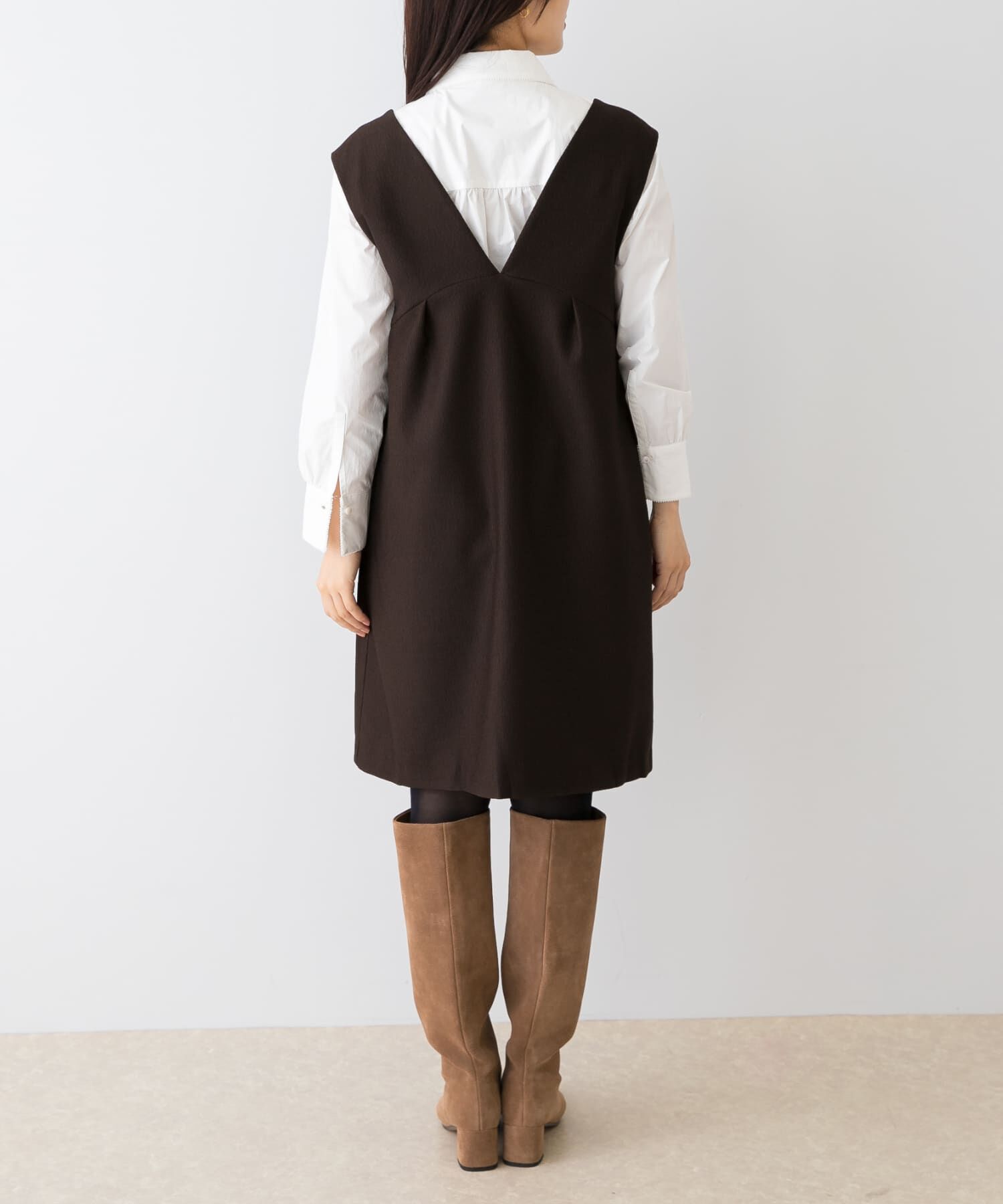 URBAN RESEARCH ROSSO「F by ROSSO　ピケ2WAYミニジャンパーワンピース」|ワンピース|