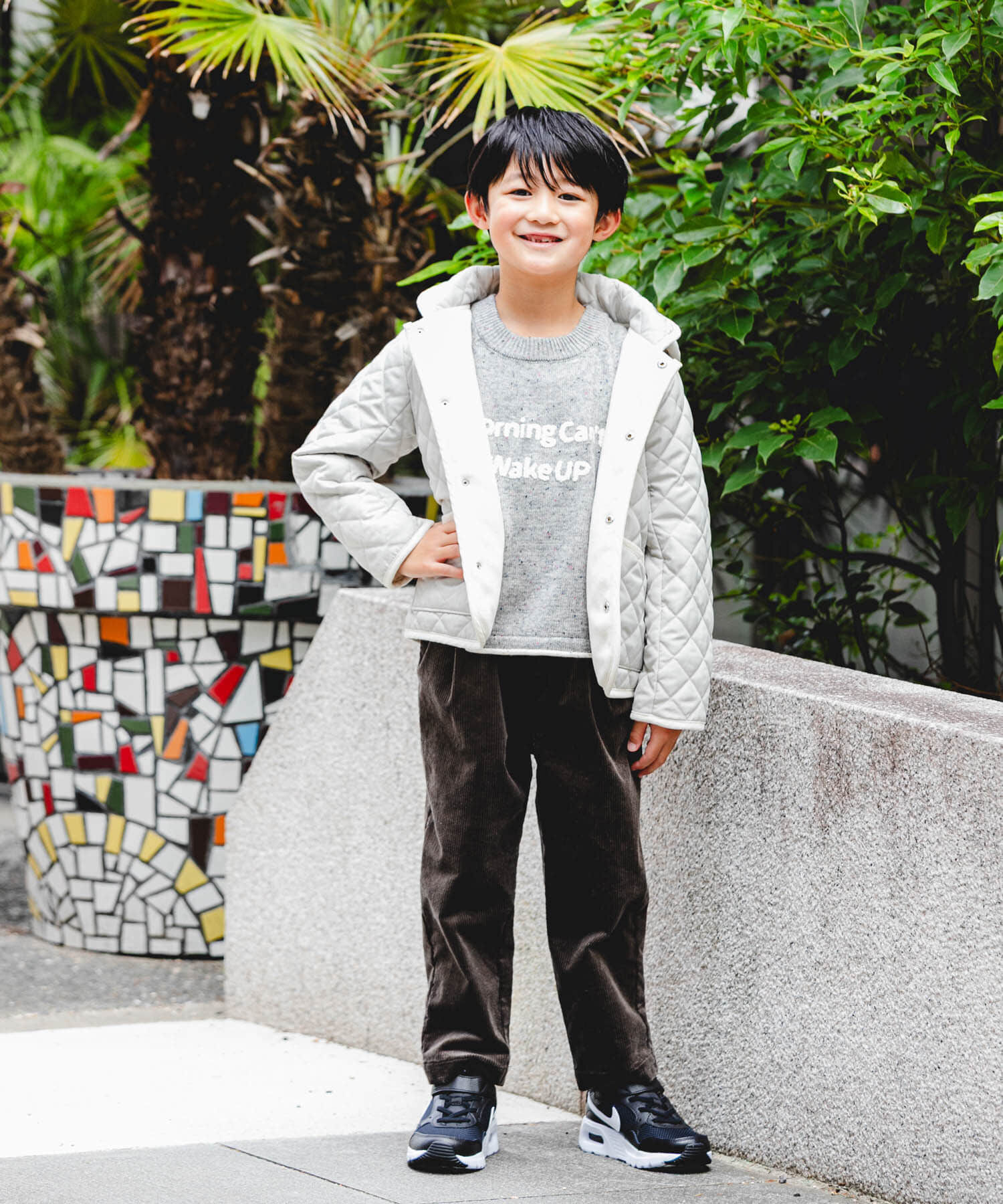 URBAN RESEARCH DOORS「サガラ刺繍ロゴニット(KIDS)」|ニット・セーター|