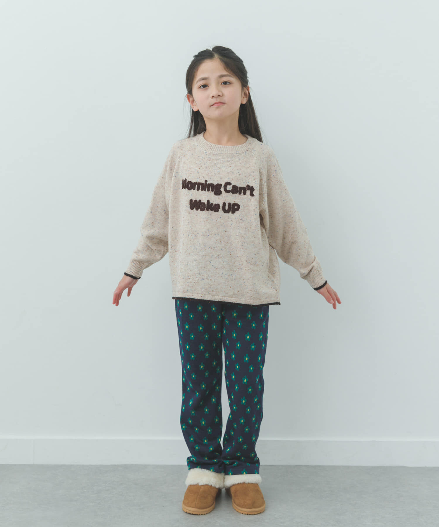 URBAN RESEARCH DOORS「サガラ刺繍ロゴニット(KIDS)」|ニット・セーター|