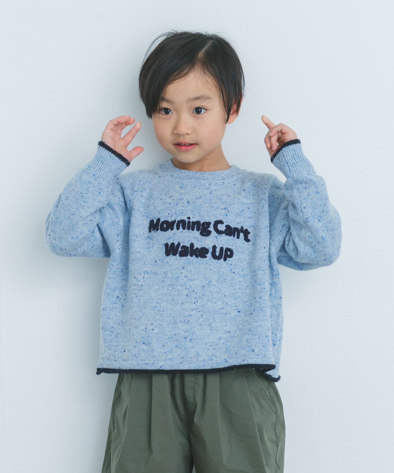 URBAN RESEARCH DOORS「サガラ刺繍ロゴニット(KIDS)」|ニット・セーター|